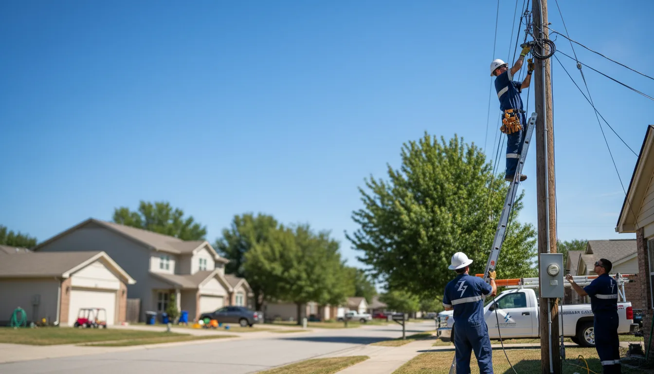 Residential electrician providing installation services in Broseley, MO